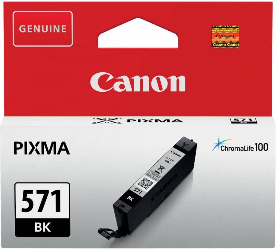 Canon inktcartridge CLI-571Z 1.800 pagina&apos;s OEM 0385C001 zwart