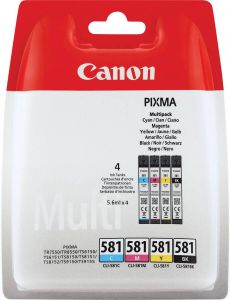 Canon inktcartridge CLI-581 200 259 pagina&apos;s OEM 2103C004 4 kleuren