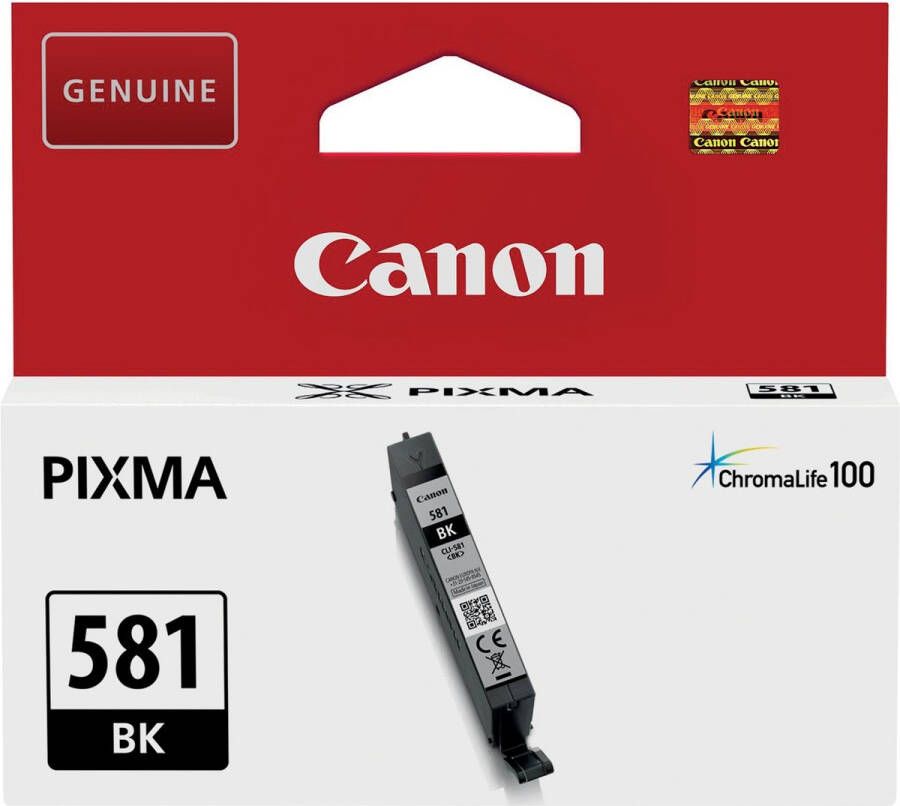 Canon inktcartridge CLI-581BK 200 foto&apos;s OEM 2106C001 zwart