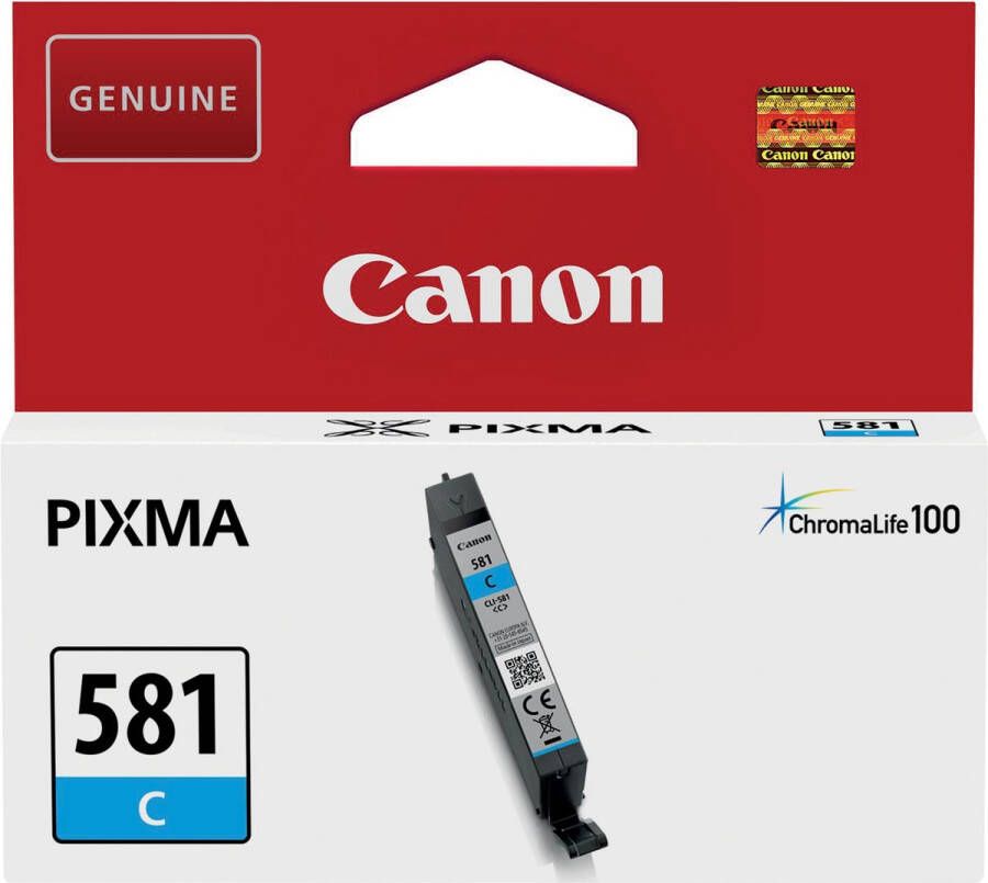 Canon inktcartridge CLI-581C 250 foto&apos;s OEM 2103C001 cyaan