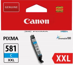 Canon inktcartridge CLI-581C XXL 282 foto&apos;s OEM 1995C001 cyaan