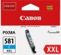 Canon inktcartridge CLI-581C XXL 282 foto&apos;s OEM 1995C001 cyaan - Thumbnail 1