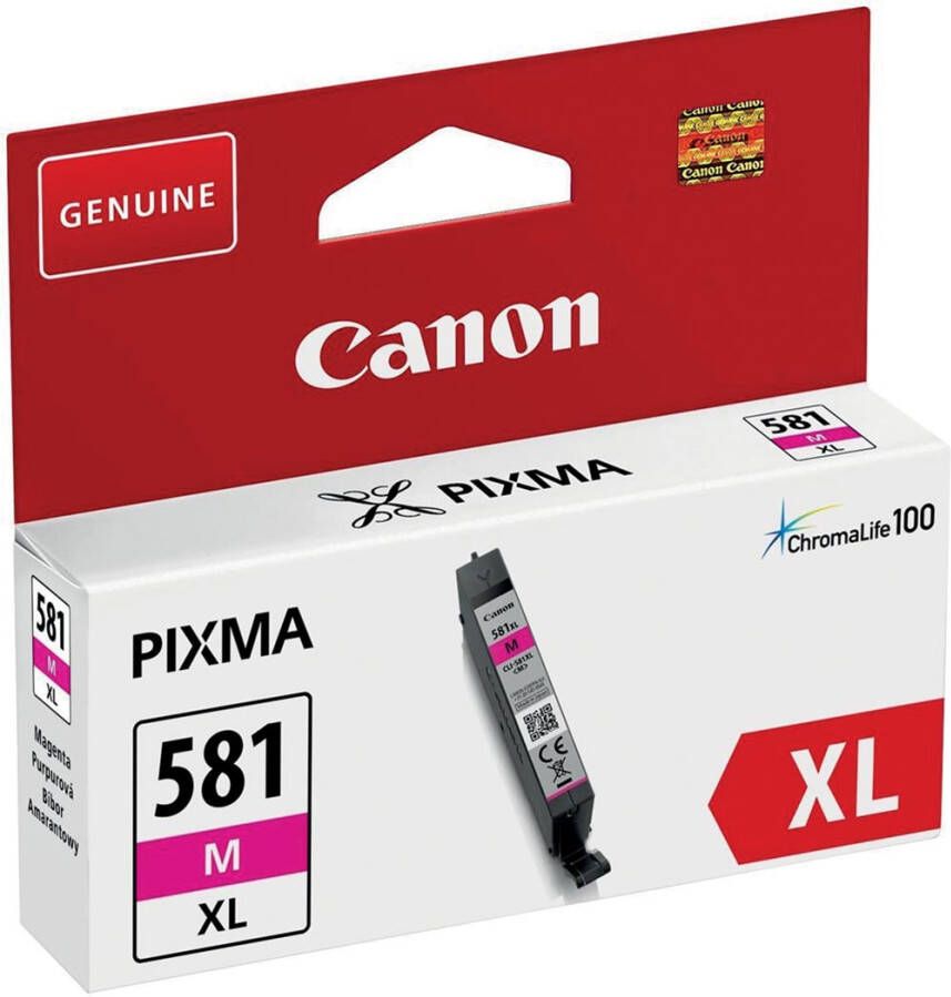 Canon inktcartridge CLI-581M XL 225 foto&apos;s OEM 2050C001 magenta