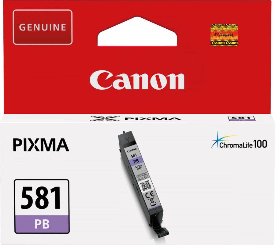 Canon inktcartridge CLI-581PB 241 foto&apos;s OEM 2107C001 photo blue