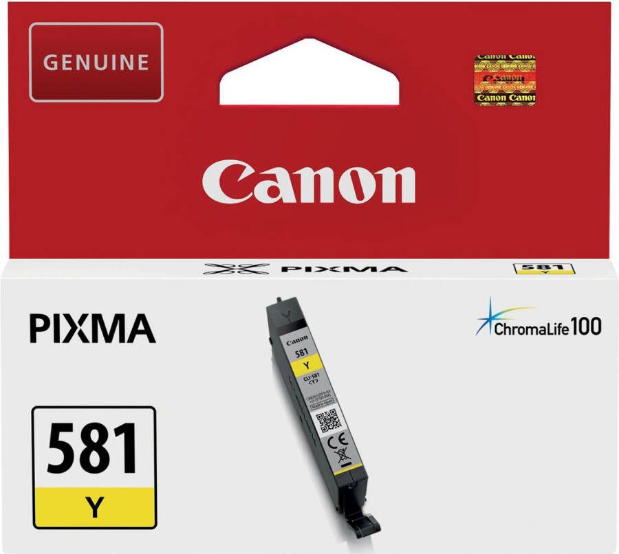 Canon inktcartridge CLI-581Y 99 foto&apos;s OEM 2105C001 geel