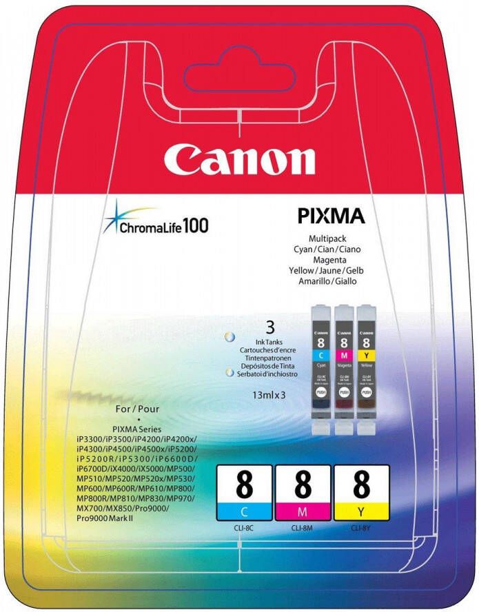 Canon inktcartridge CLI 8 420 pagina&apos s OEM 0621B029 3 kleuren