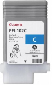 Canon inktcartridge PFI-102C 130 ml OEM 0896B001 cyaan