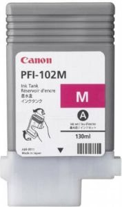 Canon inktcartridge PFI 102M 130 ml OEM 0897B001 magenta