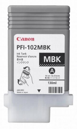 Canon inktcartridge PFI-102MBK 130 ml OEM 0894B001 mat zwart