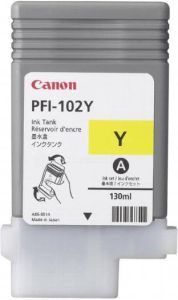 Canon inktcartridge PFI-102Y 130 ml OEM 0898B001 geel
