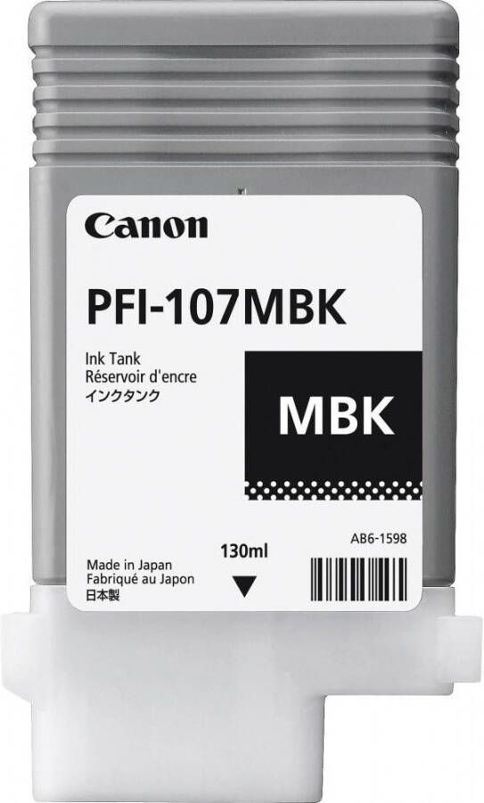 Canon inktcartridge PFI-107 130 ml OEM 6704B001 mat zwart