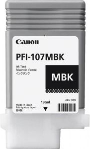 Canon PFI 107MBK inktcartridge matzwart standard capacity 130ml 1 pack