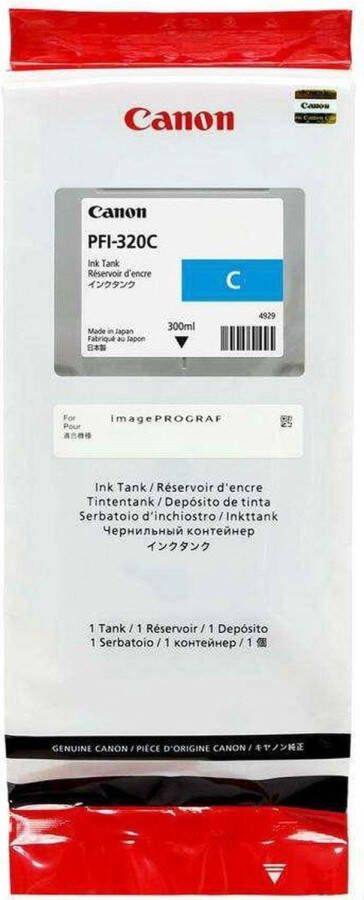 Canon inktcartridge PFI-320 300 ml OEM 2891C001 cyaan