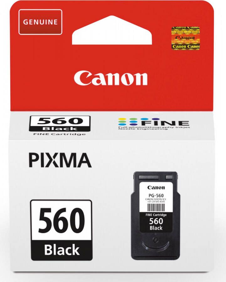 Canon inktcartridge PG-560 180 pagina&apos;s OEM 3713C001 zwart