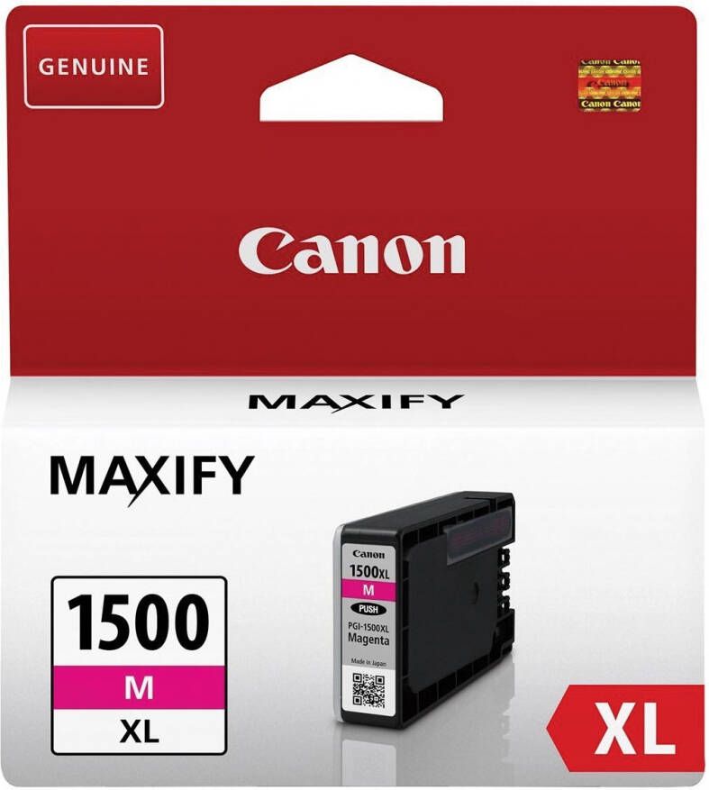 Canon inktcartridge PGI-1500XL 780 pagina&apos;s OEM 9194B001 magenta