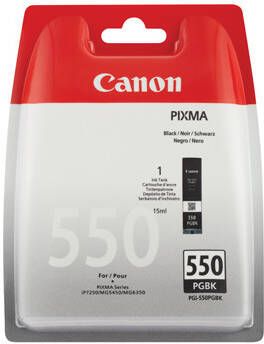 Canon inktcartridge PGI-550PGBK 300 pagina&apos;s OEM 6496B004 op blister zwart