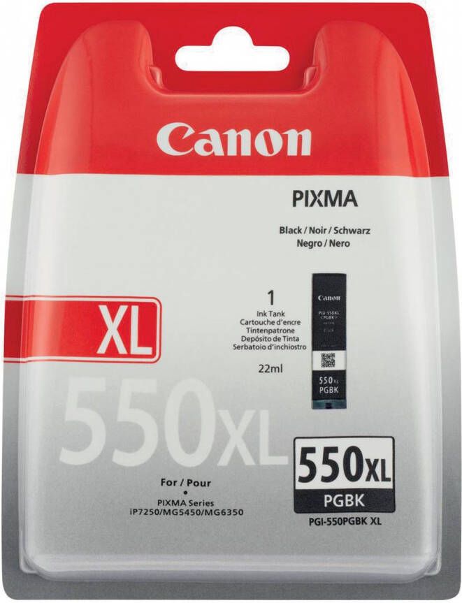 Canon inktcartridge PGI-550PGBK-XL 500 pagina&apos;s OEM 6431B001 zwart