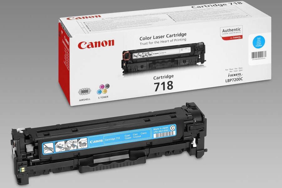 Canon toner 718 2.900 pagina&apos;s OEM 2661B002 cyaan