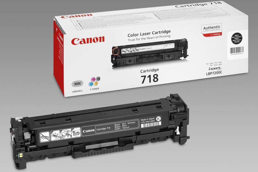Canon toner 718 3.400 pagina&apos;s OEM 2662B002 zwart