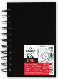 Canson schetblok &apos;Art book One&apos; 80 vellen 10 2 x 15 2 cm