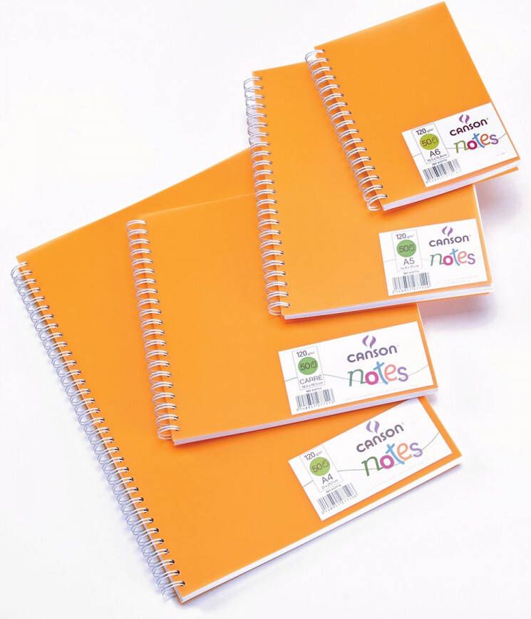Canson schetsboek Notes ft A6 oranje