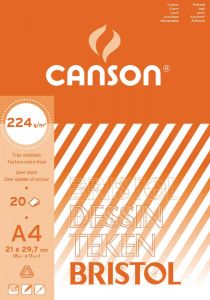 Canson tekenblok Bristol ft 21 x 29 7 cm (A4)