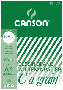Canson Tekenblok \"c\" Ã  grainÂ® 125 g mÂ² ft 21 x 29 7 cm(a4 )