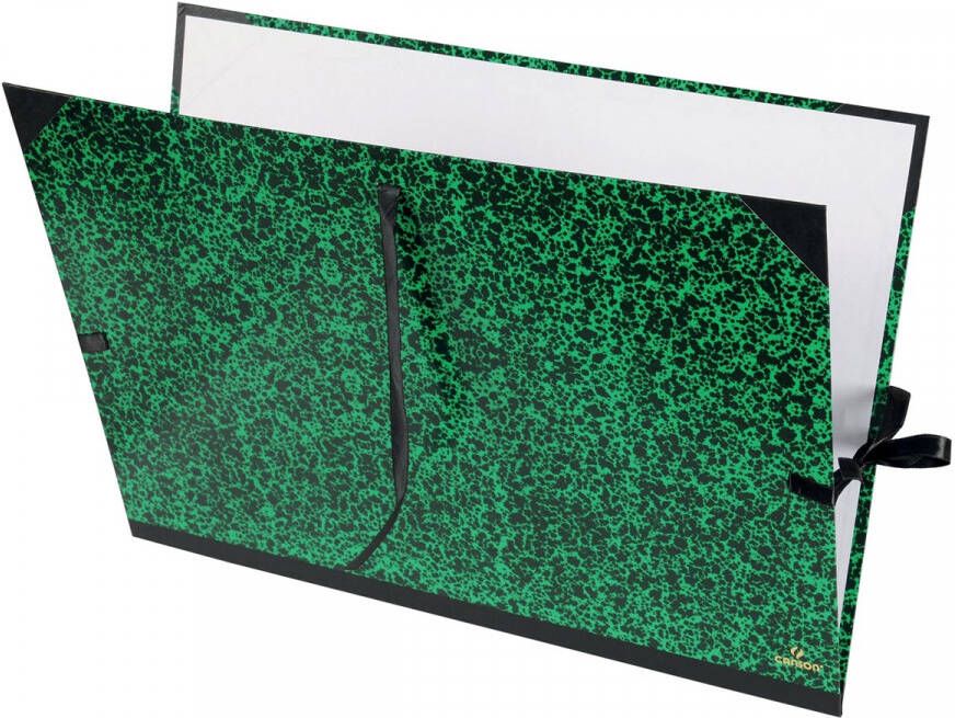 Canson Tekenmap 52x72cm kleur groen annonay sluiting met linten