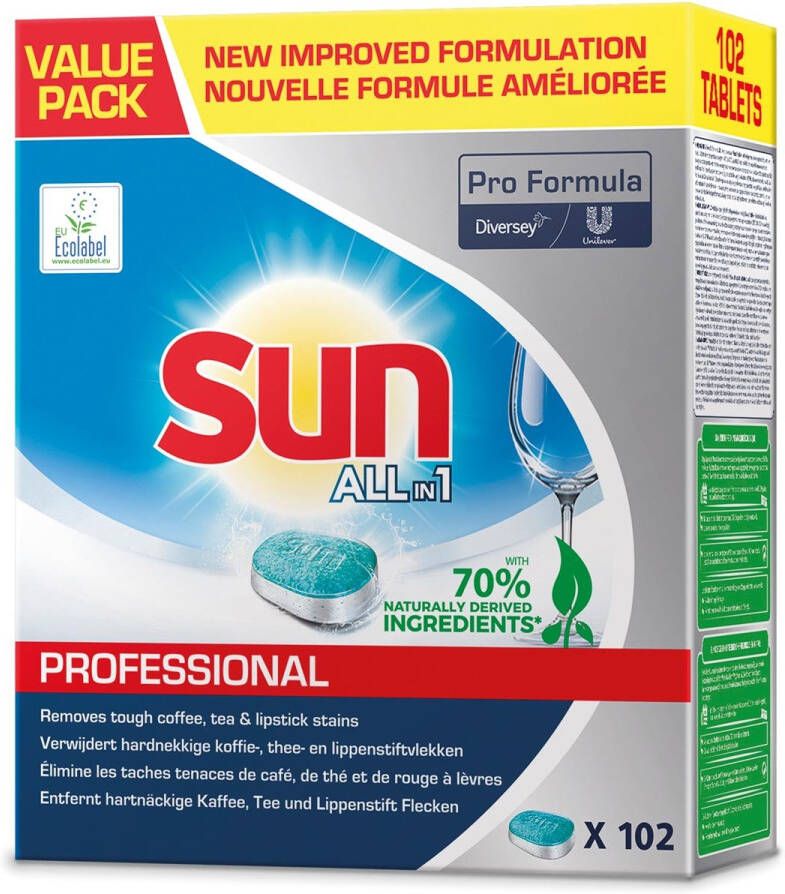 Capri-Sun Pro Formula All-in-one vaatwastabletten doos van 102 stuks