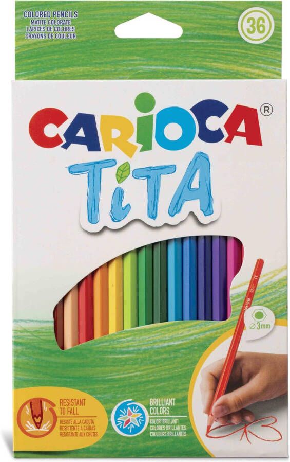 Carioca kleurpotlood Tita 36 stuks in een kartonnen etui