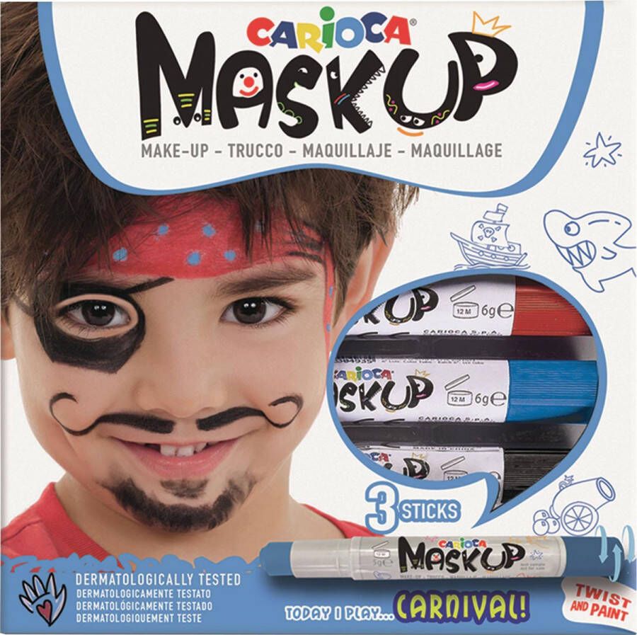 Carioca maquillagestiften Mask Up Carnival doos met 3 stiften