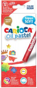 Carioca oliepastels doos van 12 stuks in geassorteerde kleuren