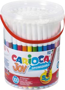 Carioca viltstift Joy 100 stiften in een plastic pot
