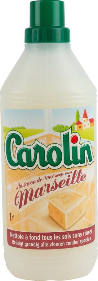 Carolin vloerreiniger Marseillezeep fles van 1 l