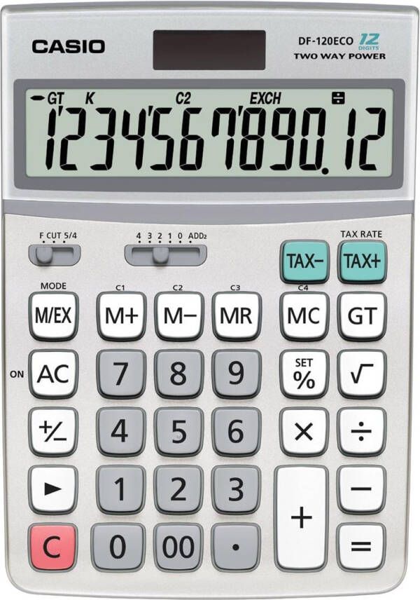 Casio bureaurekenmachine DF-120 ECO