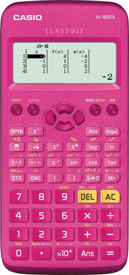 Casio wetenschappelijke rekenmachine FX 82EX, roze online kopen