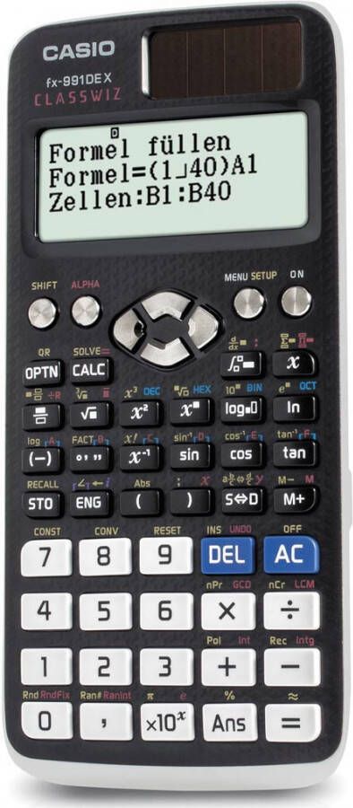 Casio wetenschappelijke rekenmachine FX 991DEX, Duitstalige versie online kopen