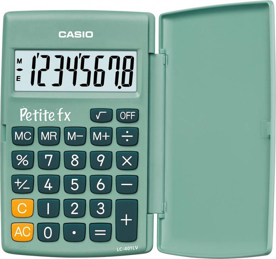 Casio zakrekenmachine Petite FX groen