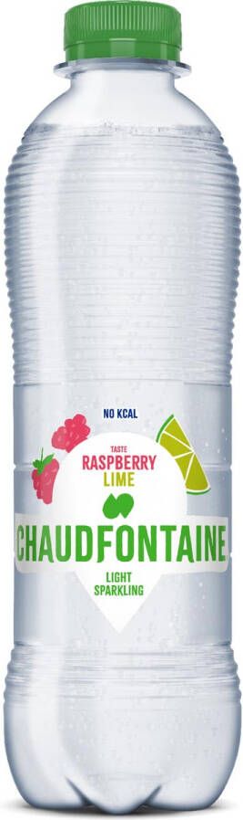 Chaudfontaine Light Sparkling Raspberry Lime fles van 50 cl pak van 6 stuks