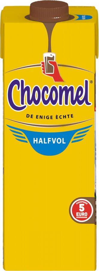 Chocomel chocolademelk pak van 1 liter halfvol