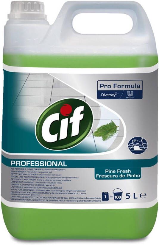 Cif allesreiniger dennenfris fles van 5 liter