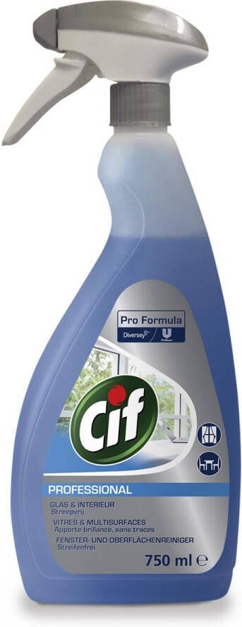 Cif glas- en interieurreiniger flacon van 750 ml