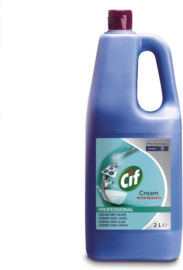Cif schuurcrÃ¨me met bleekwater flacon van 2 liter