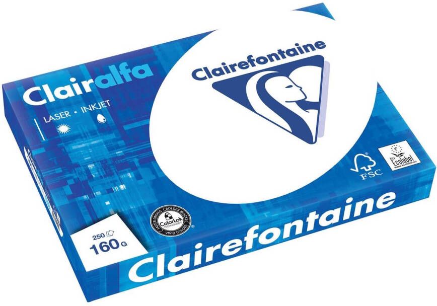 Clairefontaine Clairalfa presentatiepapier A3 160 g pak van 250 vel