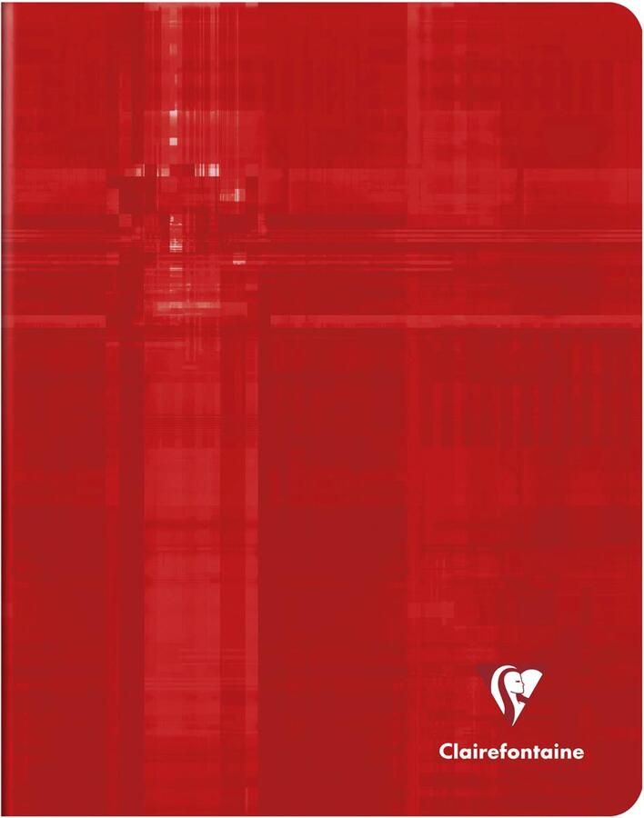 Clairefontaine schrift Metric ft 16 5 x 21 cm geruit 5x5 mm rood