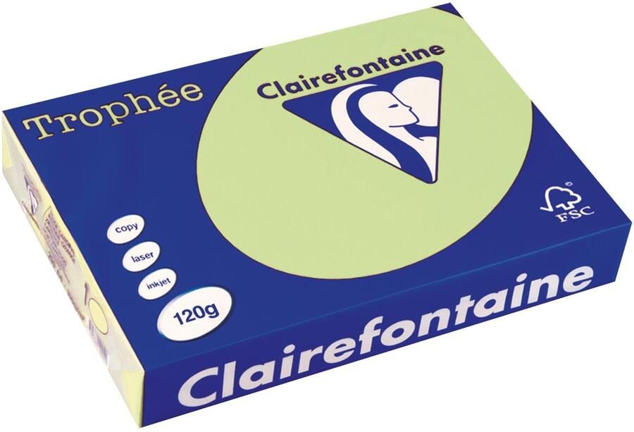 Clairefontaine TrophÃÂ©e Pastel gekleurd papier A4 120 g 250 vel groen