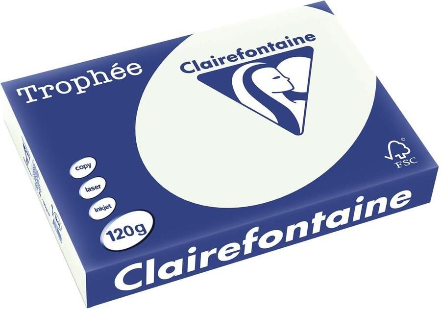 Clairefontaine TrophÃÂ©e Pastel gekleurd papier A4 120 g 250 vel lichtgroen