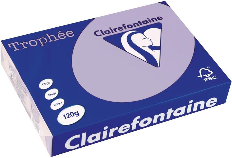 Clairefontaine TrophÃÂ©e Pastel gekleurd papier A4 120 g 250 vel lila