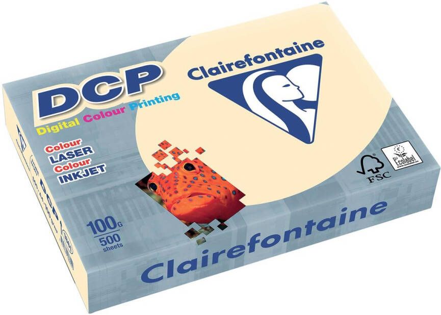 Clairefontaine DCP presentatiepapier A4 100 g ivoor pak van 500 vel