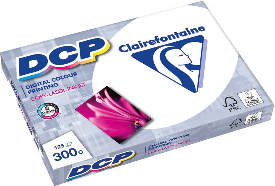 Clairefontaine DCP presentatiepapier A4 300 g pak van 125 vel